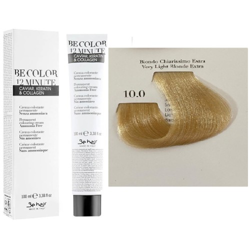 Vopsea De Par Blond Foarte Deschis Extra Be Hair-Be Color 12 min, fara amoniac, 10.0, 100ml