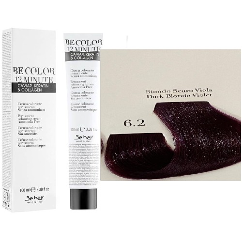 Vopsea De Par Blond Violet Inchis Be Hair-Be Color 12 min, fara amoniac, 6.2, 100ml