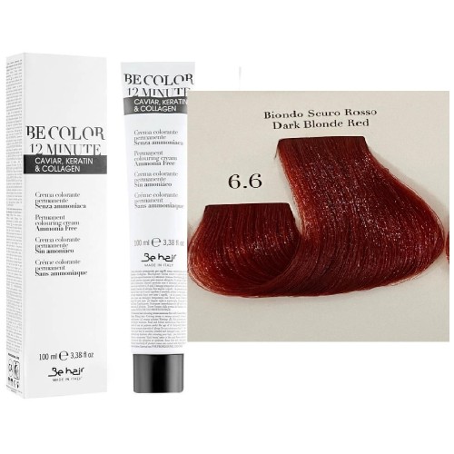 Vopsea De Par Blond Rosu Inchis  Be Hair-Be Color 12 min, fara amoniac, 6.6, 100ml