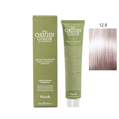 Vopsea permanenta cu amoniac fara PPD si fara Resorcinol, Nook Origin Color blond special perlat 12.9 100ml