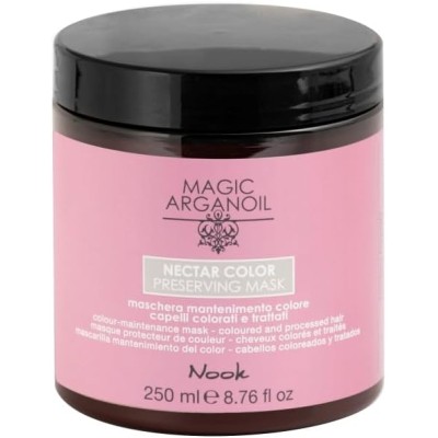 Mască Profesională pentru Părul Vopsit – Protecție, Reparare și Strălucire Intensă | Nook Magic ArganOil Nectar Color, 250ml