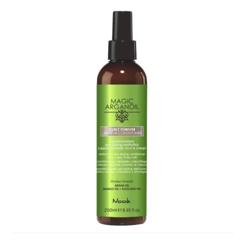 Nook Magic ArganOil Curly Forever Leave-In Conditioner Balsam Fără Clătire pentru Păr Creț și Ondulat 250 ml