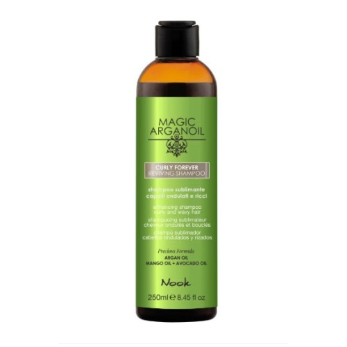 Nook Magic ArganOil Curly Forever– Șampon Revigorant pentru Păr Creț și Ondulat 250ml