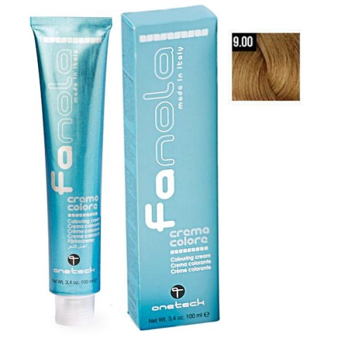 Vopsea De Par Blond Foarte Deschis Intens 9.00, Fanola, Uz Profesional, 100 ml